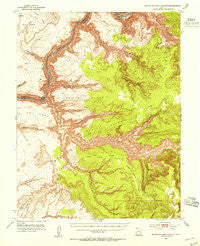 Mouth of Dark Canyon Utah Historical topographic map, 1:62500 scale, 15 X 15 Minute, Year 1952