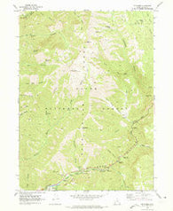 Mt. Elmer Utah Historical topographic map, 1:24000 scale, 7.5 X 7.5 Minute, Year 1969