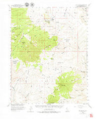 Mt Hillers Utah Historical topographic map, 1:62500 scale, 15 X 15 Minute, Year 1952