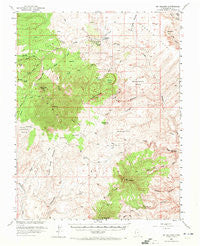 Mt Hillers Utah Historical topographic map, 1:62500 scale, 15 X 15 Minute, Year 1952