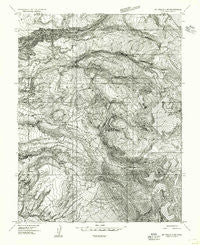Mt Peale 2 NE Utah Historical topographic map, 1:24000 scale, 7.5 X 7.5 Minute, Year 1954