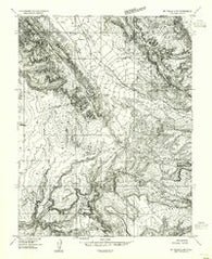 Mt Peale 2 NW Utah Historical topographic map, 1:24000 scale, 7.5 X 7.5 Minute, Year 1954