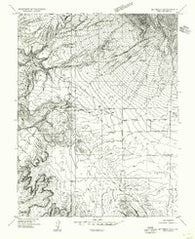 Mt Peale 2 SE Utah Historical topographic map, 1:24000 scale, 7.5 X 7.5 Minute, Year 1954