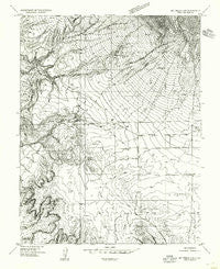 Mt Peale 2 SE Utah Historical topographic map, 1:24000 scale, 7.5 X 7.5 Minute, Year 1954