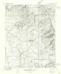 Mt Peale 3 NE Utah Historical topographic map, 1:24000 scale, 7.5 X 7.5 Minute, Year 1954