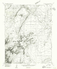 Mt Peale 3 NW Utah Historical topographic map, 1:24000 scale, 7.5 X 7.5 Minute, Year 1954