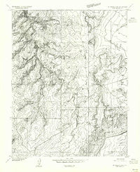 Mt Peale 3 SW Utah Historical topographic map, 1:24000 scale, 7.5 X 7.5 Minute, Year 1954