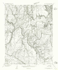Mt Peale 4 NE Utah Historical topographic map, 1:24000 scale, 7.5 X 7.5 Minute, Year 1954