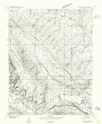 Mt Peale 4 NW Utah Historical topographic map, 1:24000 scale, 7.5 X 7.5 Minute, Year 1954