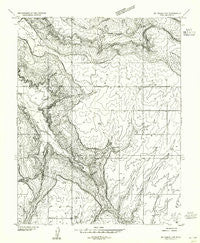 Mt Peale 4 SW Utah Historical topographic map, 1:24000 scale, 7.5 X 7.5 Minute, Year 1954