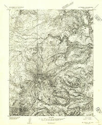 Mt Pennell 1 SE Utah Historical topographic map, 1:24000 scale, 7.5 X 7.5 Minute, Year 1952