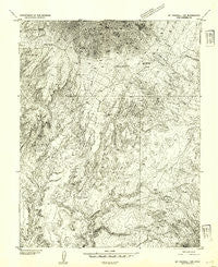 Mt Pennell 1 SW Utah Historical topographic map, 1:24000 scale, 7.5 X 7.5 Minute, Year 1952