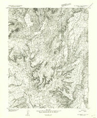 Mt Pennell 2 SE Utah Historical topographic map, 1:24000 scale, 7.5 X 7.5 Minute, Year 1953