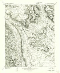 Mt Pennell 2 SW Utah Historical topographic map, 1:24000 scale, 7.5 X 7.5 Minute, Year 1953