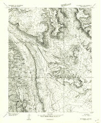 Mt Pennell 2 SW Utah Historical topographic map, 1:24000 scale, 7.5 X 7.5 Minute, Year 1953