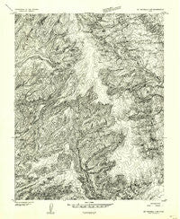 Mt Pennell 3 SW Utah Historical topographic map, 1:24000 scale, 7.5 X 7.5 Minute, Year 1953