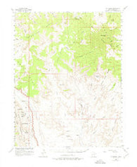 Mt Pennell Utah Historical topographic map, 1:62500 scale, 15 X 15 Minute, Year 1953