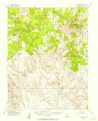 Mt Pennell Utah Historical topographic map, 1:62500 scale, 15 X 15 Minute, Year 1953