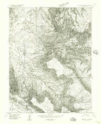 Mt. Waas 3 NE Utah Historical topographic map, 1:24000 scale, 7.5 X 7.5 Minute, Year 1954