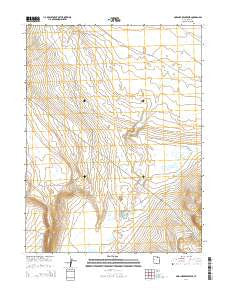 Mud Lake Reservoir Utah Current topographic map, 1:24000 scale, 7.5 X 7.5 Minute, Year 2014
