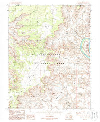 Musselman Arch Utah Historical topographic map, 1:24000 scale, 7.5 X 7.5 Minute, Year 1988