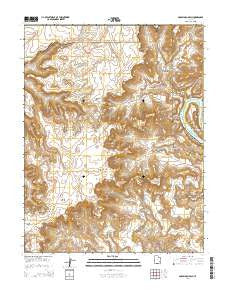 Musselman Arch Utah Current topographic map, 1:24000 scale, 7.5 X 7.5 Minute, Year 2014