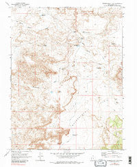 Mussentuchit Flat Utah Historical topographic map, 1:24000 scale, 7.5 X 7.5 Minute, Year 1968