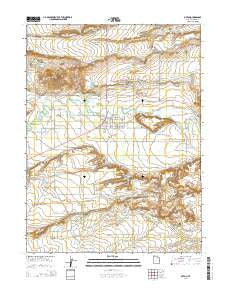 Myton Utah Current topographic map, 1:24000 scale, 7.5 X 7.5 Minute, Year 2014