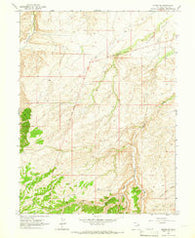 Myton SW Utah Historical topographic map, 1:24000 scale, 7.5 X 7.5 Minute, Year 1964