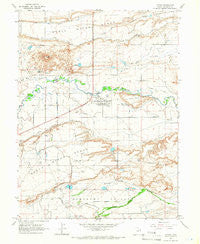 Myton Utah Historical topographic map, 1:24000 scale, 7.5 X 7.5 Minute, Year 1964