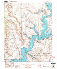 Nasja Mesa Utah Historical topographic map, 1:24000 scale, 7.5 X 7.5 Minute, Year 1987