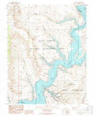 Nasja Mesa Utah Historical topographic map, 1:24000 scale, 7.5 X 7.5 Minute, Year 1987