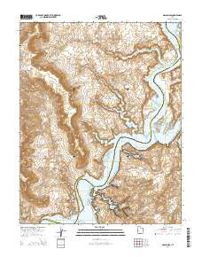 Nasja Mesa Utah Current topographic map, 1:24000 scale, 7.5 X 7.5 Minute, Year 2014