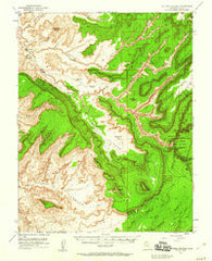 Natural Bridges Utah Historical topographic map, 1:62500 scale, 15 X 15 Minute, Year 1952