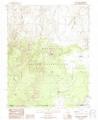 Navajo Begay Utah Historical topographic map, 1:24000 scale, 7.5 X 7.5 Minute, Year 1987