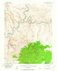 Navajo Mountain Utah Historical topographic map, 1:62500 scale, 15 X 15 Minute, Year 1953