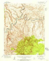 Navajo Mountain Utah Historical topographic map, 1:62500 scale, 15 X 15 Minute, Year 1953