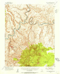 Navajo Mountain Utah Historical topographic map, 1:62500 scale, 15 X 15 Minute, Year 1953