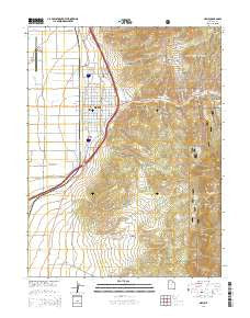 Nephi Utah Current topographic map, 1:24000 scale, 7.5 X 7.5 Minute, Year 2014