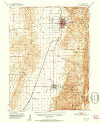 Nephi Utah Historical topographic map, 1:62500 scale, 15 X 15 Minute, Year 1951