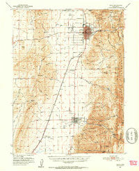Nephi Utah Historical topographic map, 1:62500 scale, 15 X 15 Minute, Year 1951