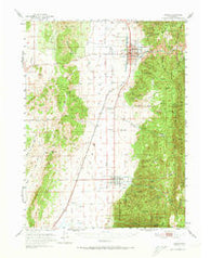 Nephi Utah Historical topographic map, 1:62500 scale, 15 X 15 Minute, Year 1951