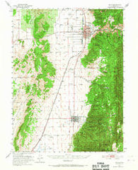 Nephi Utah Historical topographic map, 1:62500 scale, 15 X 15 Minute, Year 1951