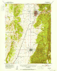 Nephi Utah Historical topographic map, 1:62500 scale, 15 X 15 Minute, Year 1951