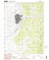 Nephi Utah Historical topographic map, 1:24000 scale, 7.5 X 7.5 Minute, Year 1983