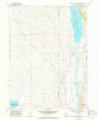 Neponset Reservoir NE Utah Historical topographic map, 1:24000 scale, 7.5 X 7.5 Minute, Year 1968