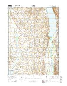 Neponset Reservoir NE Utah Current topographic map, 1:24000 scale, 7.5 X 7.5 Minute, Year 2014