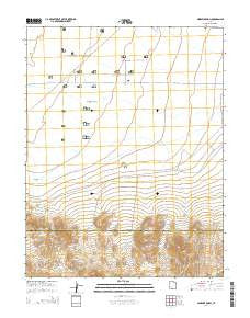 Ninemile Knoll Utah Current topographic map, 1:24000 scale, 7.5 X 7.5 Minute, Year 2014