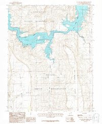 No Mans Mesa North Utah Historical topographic map, 1:24000 scale, 7.5 X 7.5 Minute, Year 1987