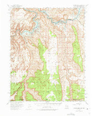 No Mans Mesa Utah Historical topographic map, 1:62500 scale, 15 X 15 Minute, Year 1953